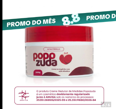 Popozuda Creme Modelador Corporal 200g